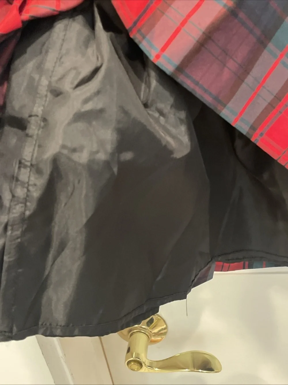 Ralph Lauren Girls 18 Months Holiday Tartan Dress Full Back Buttons Red Plaid